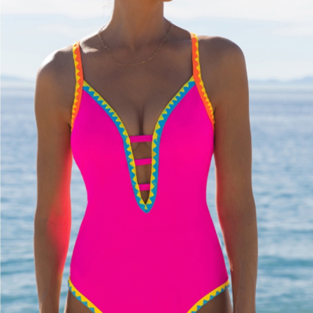 Vibrant Pink One-Piece Swimsuit